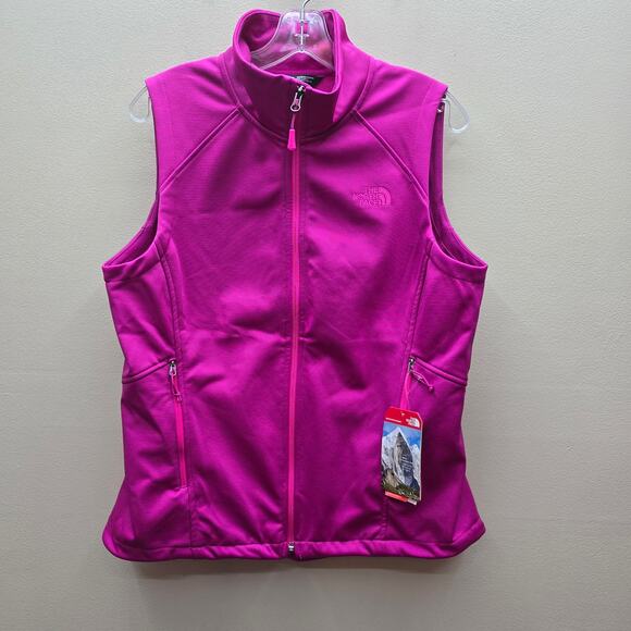 The North Face NWT Active Fit Canyonwall Full Zip Vest Large Pockets FuchsiaPink - Picture 1 of 6